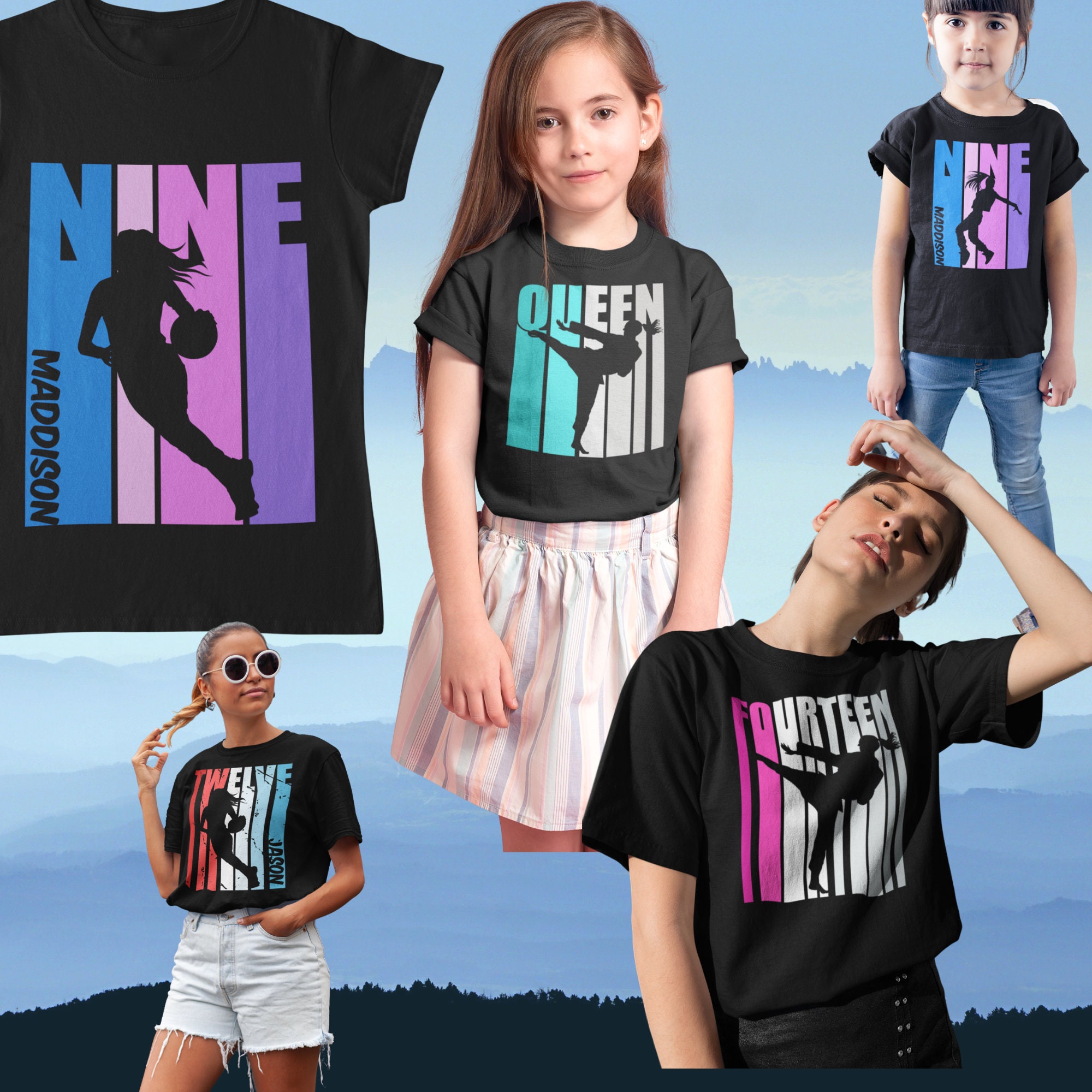 Kids Personalized Gymnastics Tshirt- Birthday Gymnastics