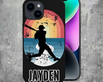 Boys Custom Baseball  Phone Case Cover, Personalized Phone Cover for Baseball  Boys, Teen Or Teenagers Phone Cover For  Sports Kids