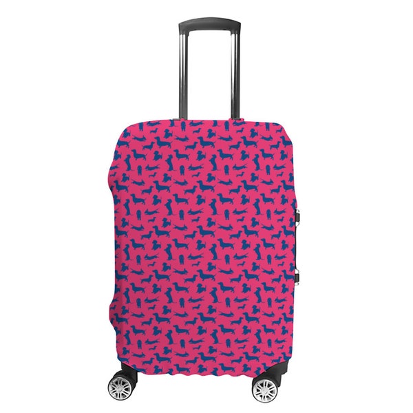 Dachshund Luggage Cover For Women And Girls, Cute Suitcase Protector With  Dog Print, Luggage Covers for Kids, Holiday Accessories