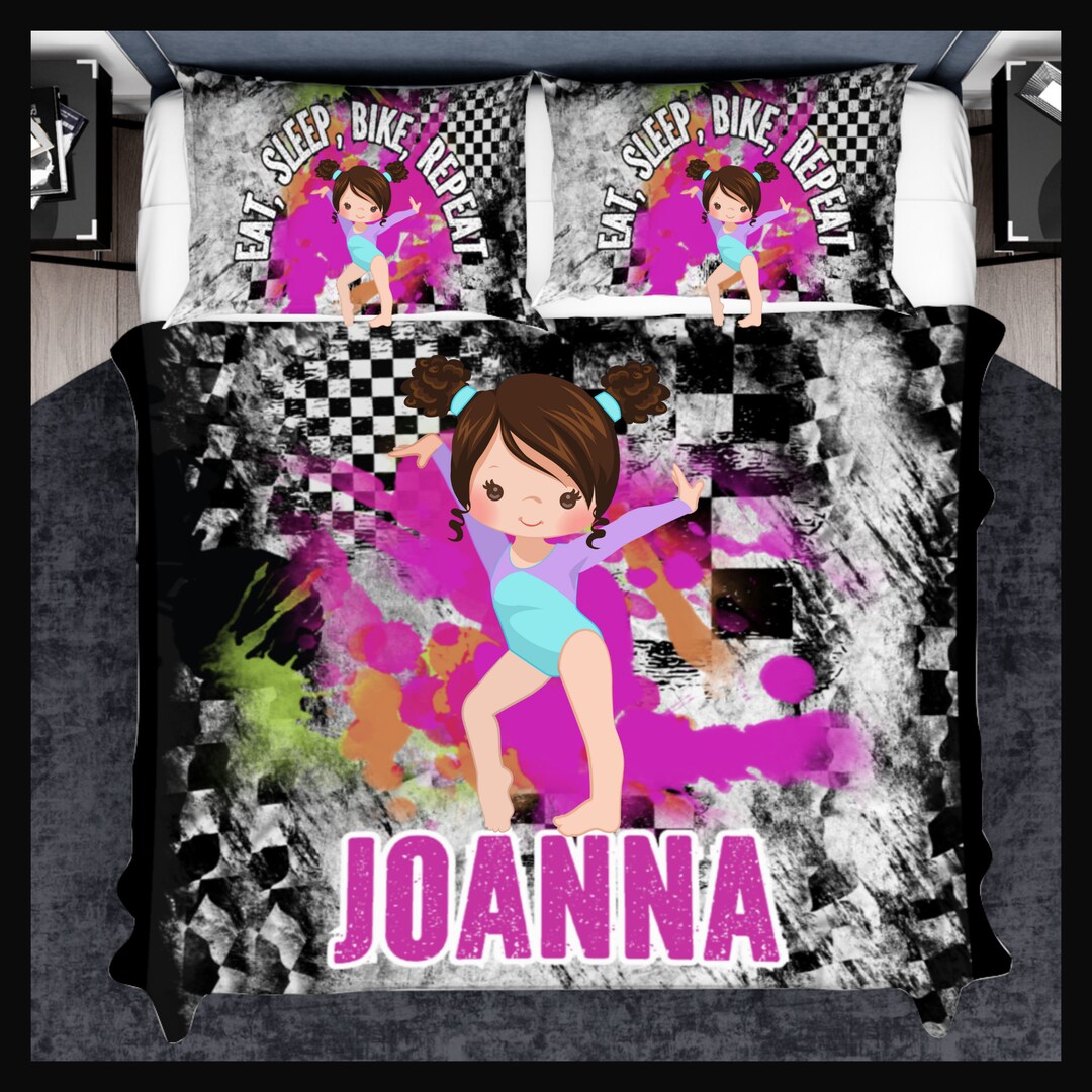 Personalized Gymnastics Duvets Cover Set for Girls Customized Etsy UK
