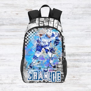 Sacs à dos de hockey personnalisés pour garçons, Cadeaux hockey sur glace pour enfants, Sacs de hockey pour écoliers, Cadeaux pour joueurs de hockey sur glace, Cadeaux hockey sur glace pour enfants