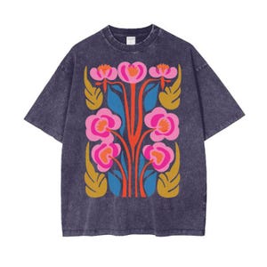 Oversized Floral Shirt for Men , Womens Oversized T-shirt