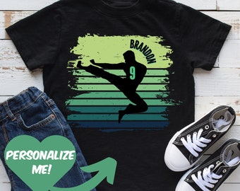 Personalized 9th Taekwondo Birthday Shirt for Boys, Karate Boys Birthday T-Shirt With Name On, Customized Shirts for Taekwondo Kids Ninja
