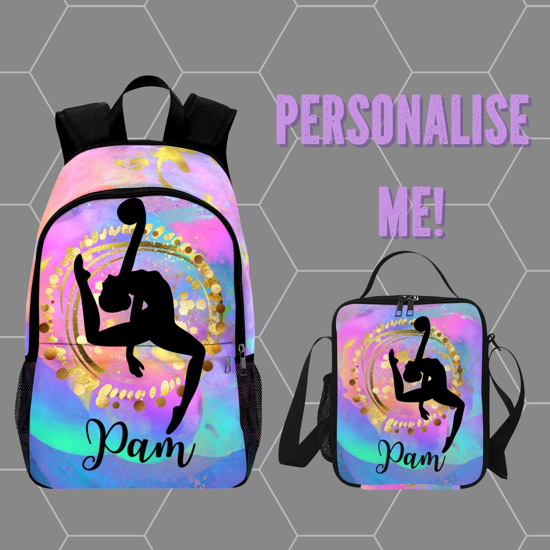 Personalized Girls Rhythmic Gymnastics Backpack Kids Customized Bag for