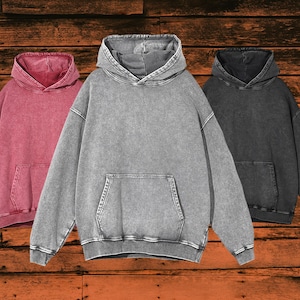 Streetwear Acid Wash Oversized Hoodies for Men And Women, Oversize Hoodie for Women,  Distressed Style Hoodie, Edgy Look Hoodies for Guys