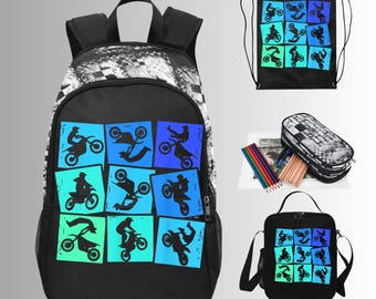 Mochilas para motocross Sunset, bolsas para acrobacias