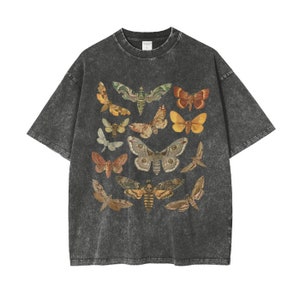 Moth TShirts For Men, Moth Shirts, Oversized Boho Shirts for Men, Men's Bohemian TShirts, Moth Breeds Clothing, Subtle Shirts Simplistic