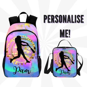 Personalized Baseball Backpack for Girls - School Bag for Baseball Players  Customized Backpack for Basketball Girls - Teenager Basketball