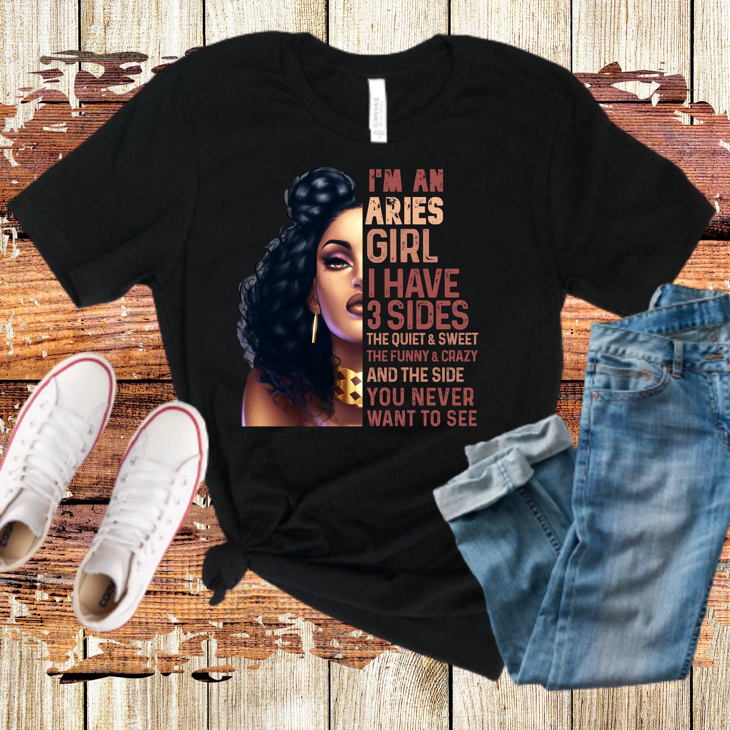 I Have Three Sides Aries Girl, March Birthday Shirt, April Queen, Birthday  Shirt for Women, Pisces Gift, Astronomy Shirt, Sassy, Cool, - Etsy