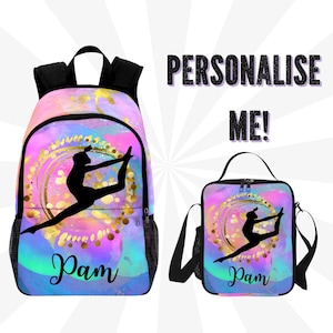 Sac à dos de danse personnalisé pour enfant, sac de danse pour fille, sac de danse personnalisé pour école, sac pour ordinateur portable pour la rentrée des classes danse