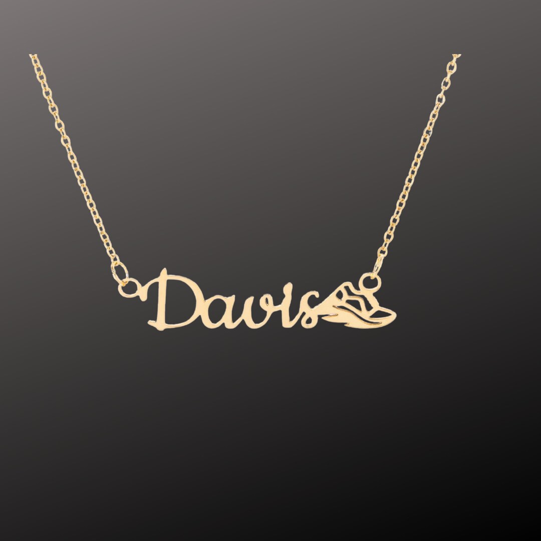 Athletics Necklace for Girls and Women, Name Necklace for Runners or