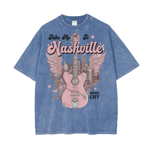 NASHVILLE T-SHIRT OVERSIZED MEN BLACK