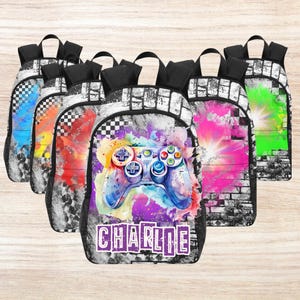 Sacs à dos gamer pour garçons, Sacs à dos personnalisés pour gamer garçons, Cadeaux gamer, Cartable gamer pour la rentrée, Cartable gamer pour enfants