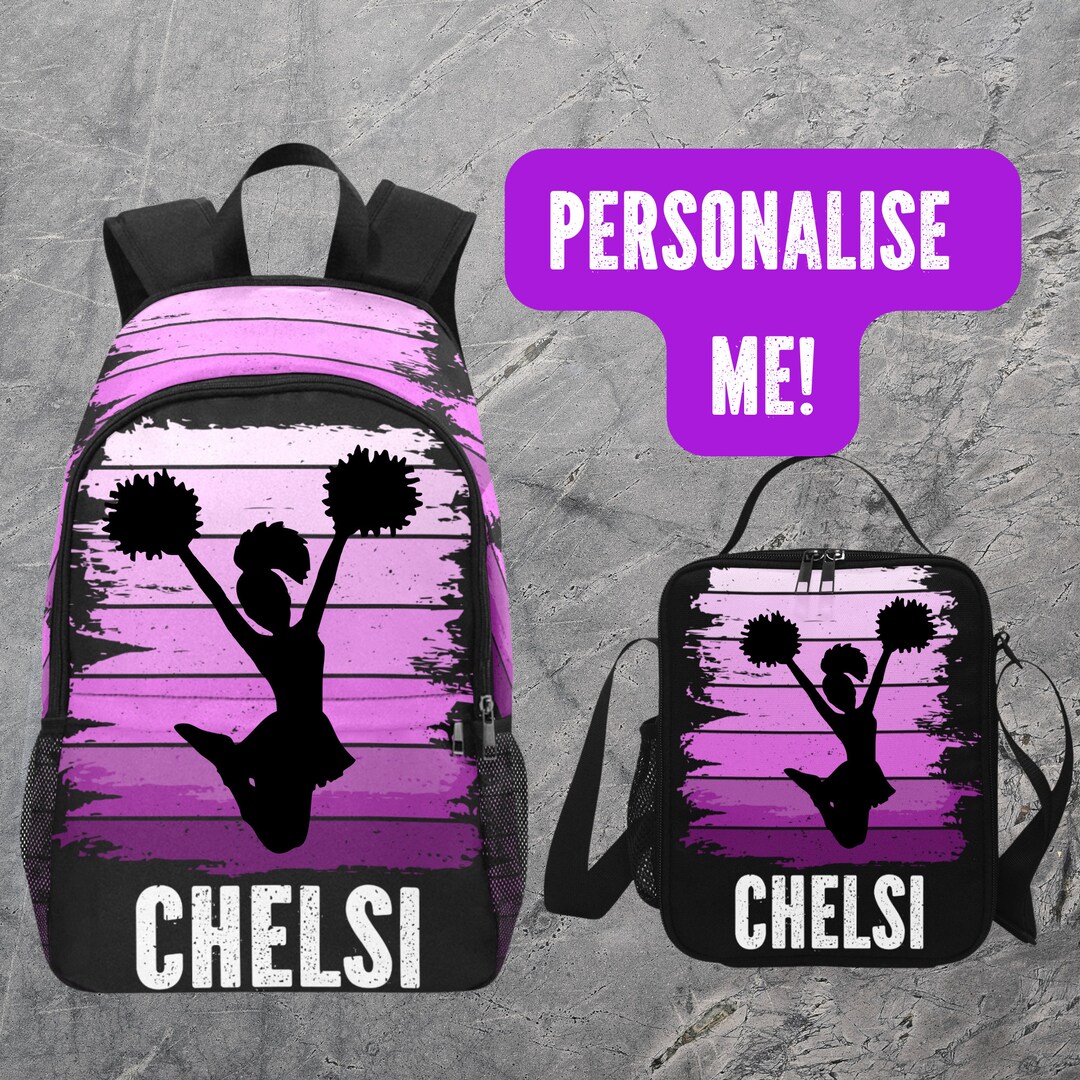 Personalisiertier Cheerleader Rucksack Mit Namen - 44x28x10cm Für Sport & Training