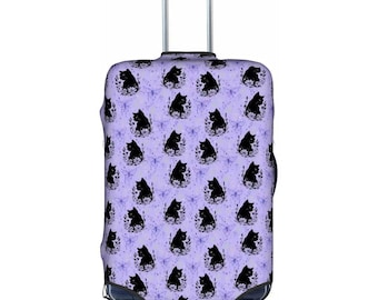 Funda para equipaje con diseño de gatos negros para niños y adultos.
