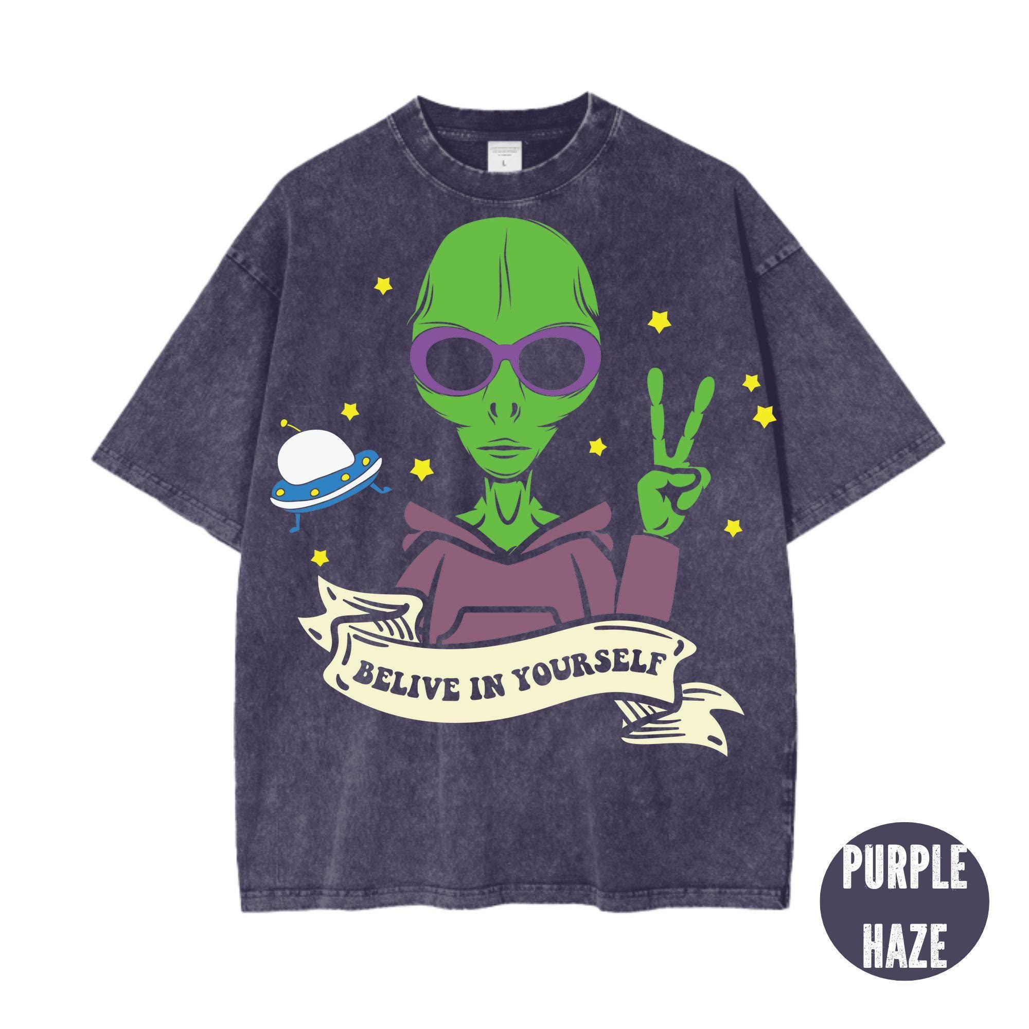 Amazon.com: Humans Aren't Real | Funny Grey Alien Head UFO