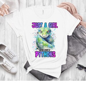 Just A Girl Who Loves Pythons  Shirt And Sweatshirts