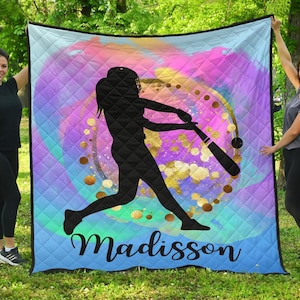 Personalized Field Hockey Quilt Cover Set for Girls, Personalise Teens Hockey Bedding, Hockey Bedroom Ideas, Hockey  Gifts, Sports Bedding