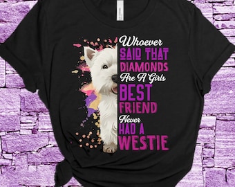 1Tee Mens Westie Dog Breed Colourful Retro T-Shirt