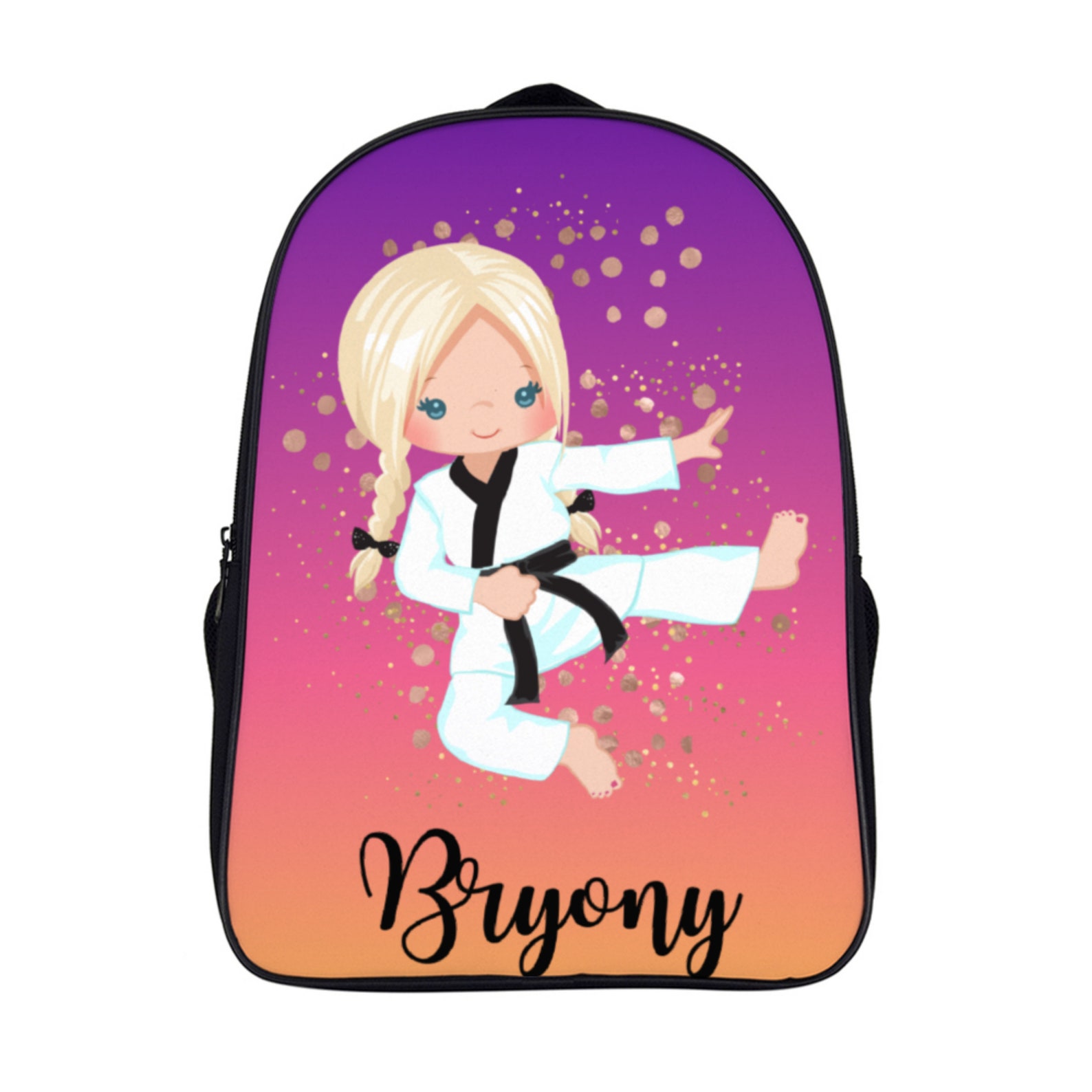 Personalized Karate Bag for Girls Personalised Back Pack for Etsy