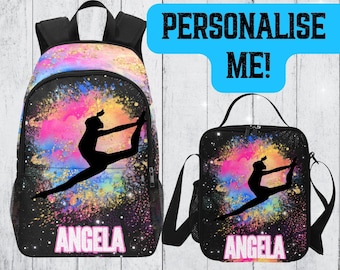 Personalized Dance Backpack For Teens, Customized Dancer Bag for Kids, Back To School Bag for Dancer Kids, Gift for Dance Teens Silhouette