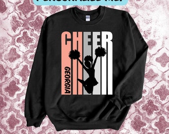 Cheerleading Believe Sweatshirt for Women and Girls , Teen Cheerleader Girls,  Gifts for Cheer Girl Squad, Cheer Gifts for Kids CHildren
