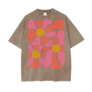 Cool Oversized Shirt for Men And Women, Abstract Art TShirt image 6