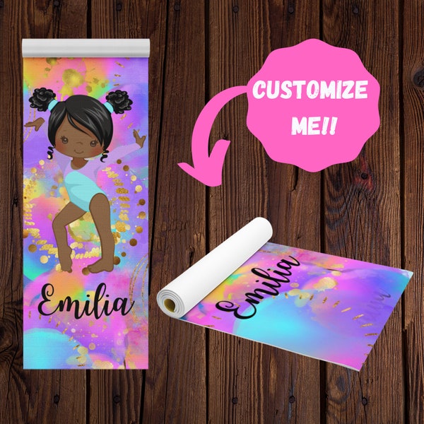 Black Girl Yoga Mat Etsy