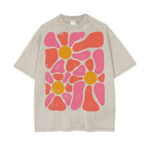 Cool Oversized Shirt for Men And Women, Abstract Art TShirt image 4