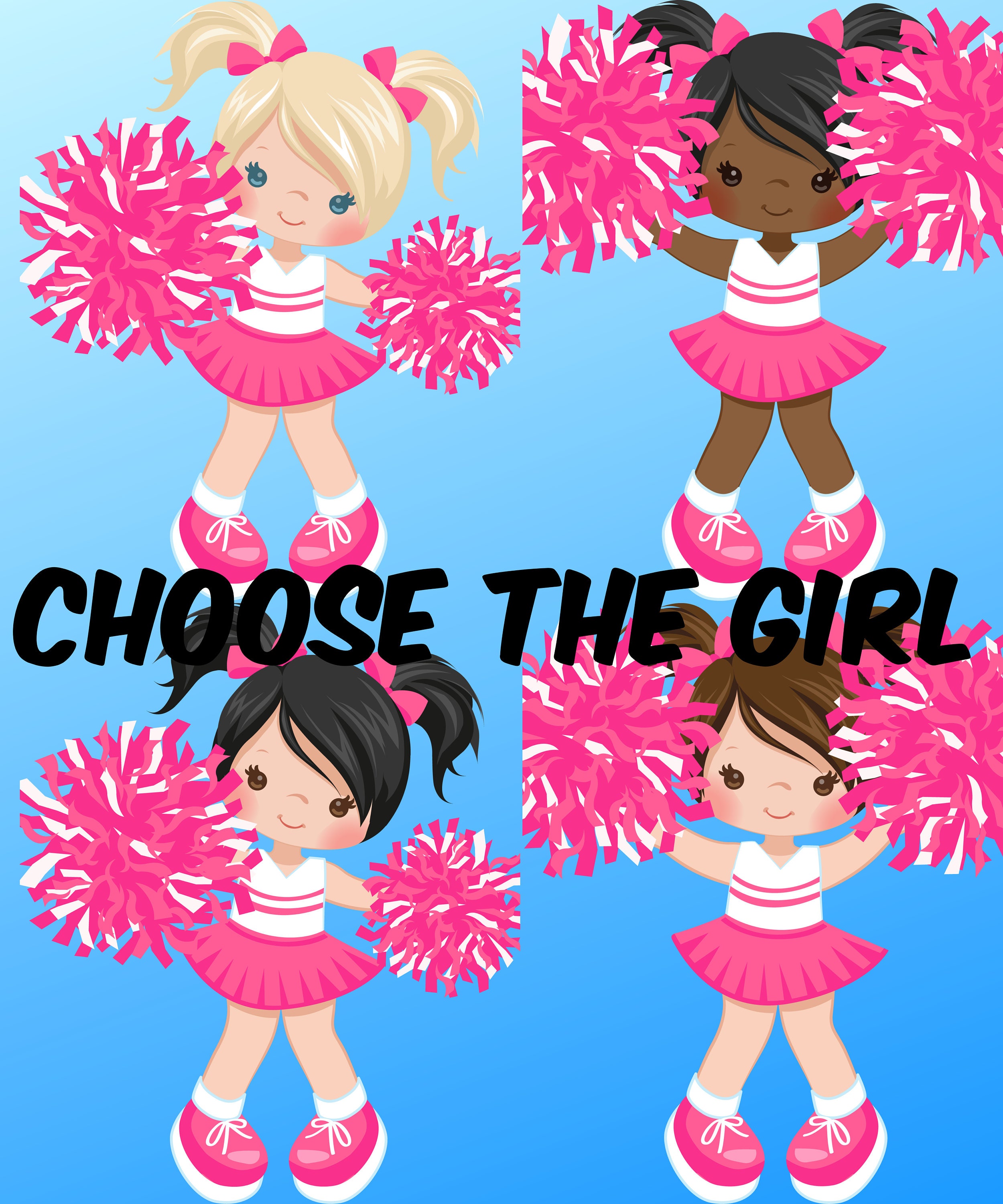 Black Girls Lunchbox With Cheerleaders Cheerleading Lunch Etsy