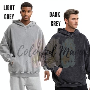 Mens Acid Wash Oversized Hoodie,  Women&#39;s Oversize Hoodie Sweaters, Acid Wash Hoodie With Pockets, Baggy Streetwear for Men Cool Hoodys,