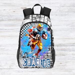 Sacs à dos de football américain pour garçons, Sacs de football personnalisés pour la rentrée, Sacs de joueur de football personnalisés pour l'école, BookBags