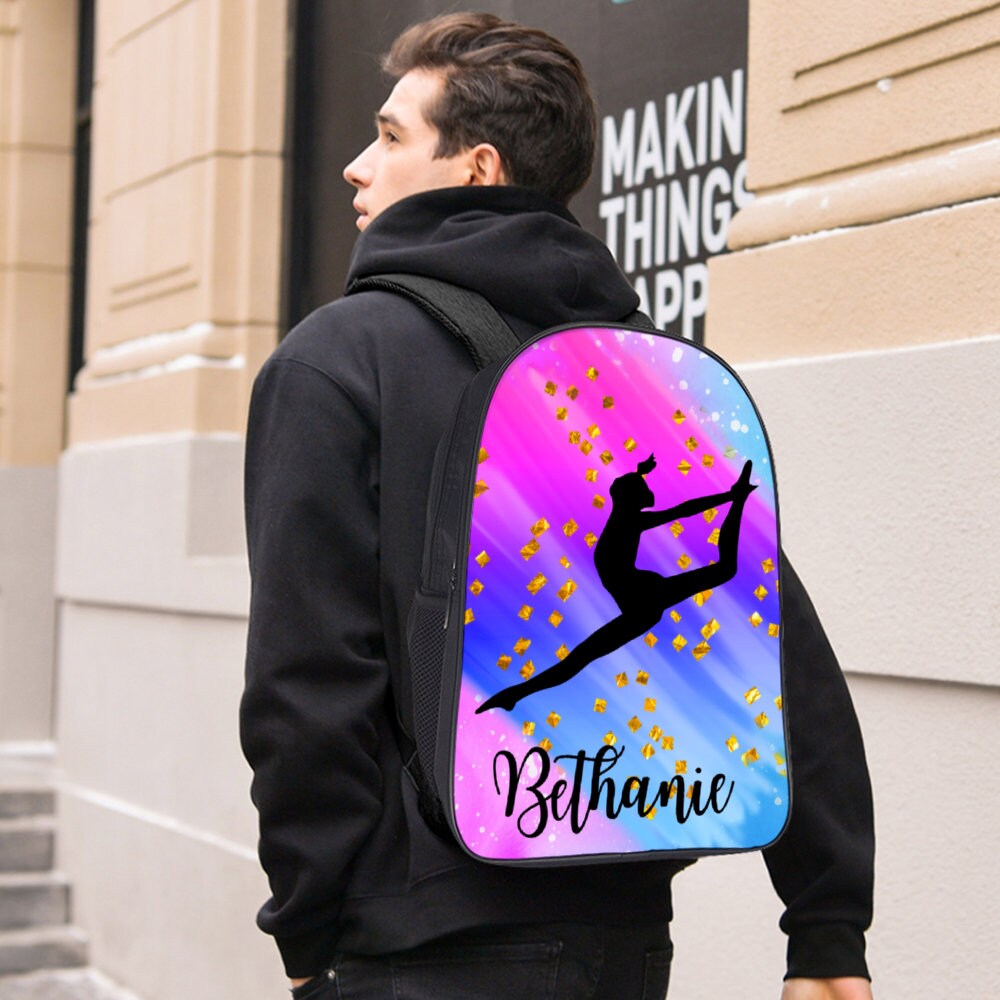 Personalized Gymnastics Backpack for Girls Colorful Bag for Etsy