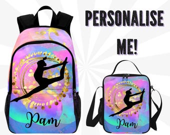 Personalized Dance Backpack for Kids, Dance Bag for Girls, Customized Dancers Bag for School, Gift for Dancer Back To School Laptop Bag