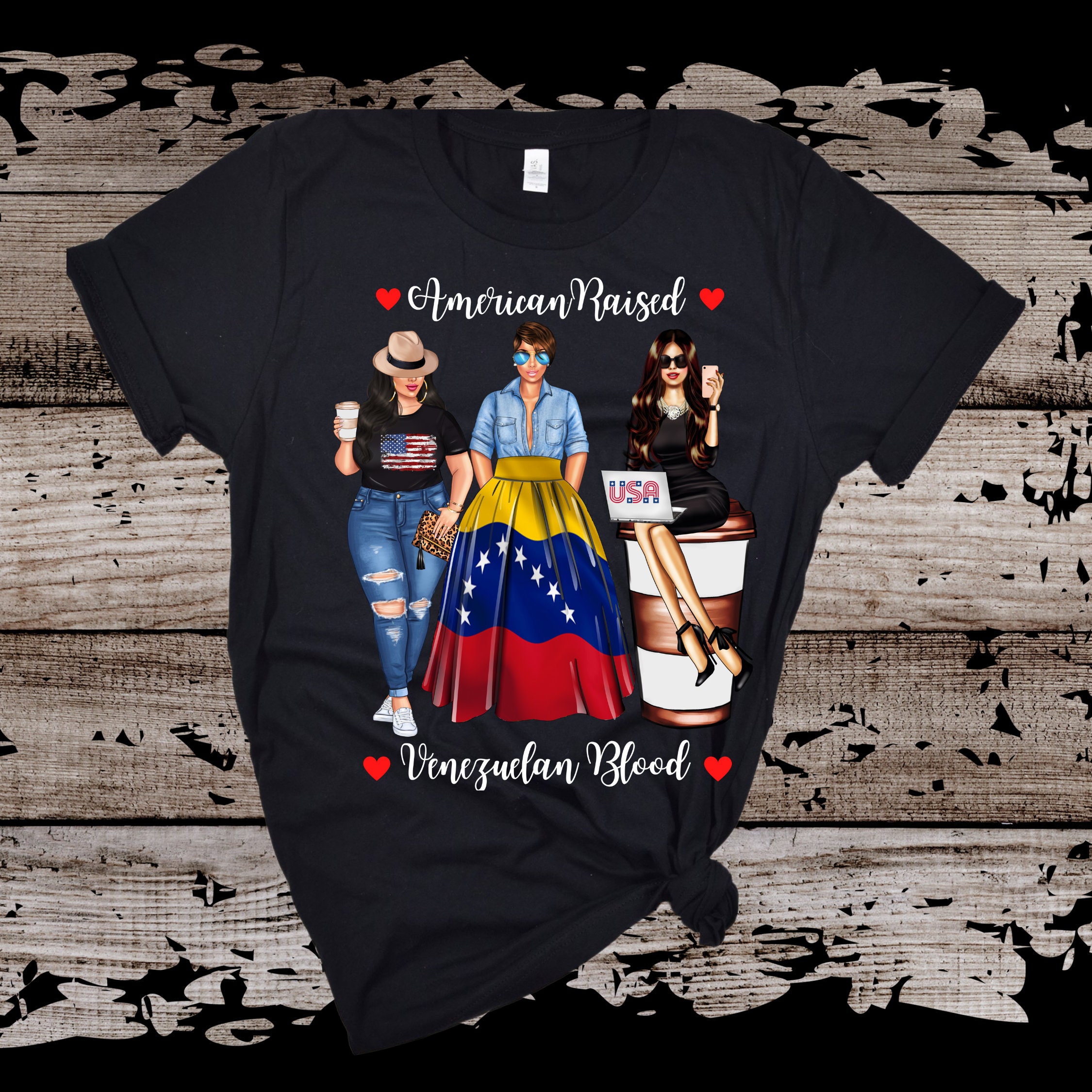 Venezuelan Girl Strong T-Shirt Venezuela Camiseta Venezuelan Girl Strong T-Shirt Venezuela Camiseta