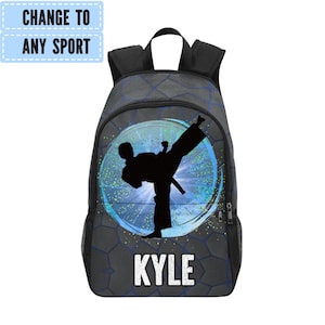 Sac à dos de taekwondo personnalisé pour garçon, cadeaux de karaté pour la rentrée des classes, cartables d'arts martiaux pour l'école, cadeaux de karaté pour garçons