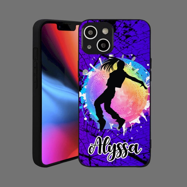 Personalized Hip Hop Dance Phone Case for Women, Girls Customized Iphone Cover,  Street Dancer  Gift for Teenagers, Sports Gifts,