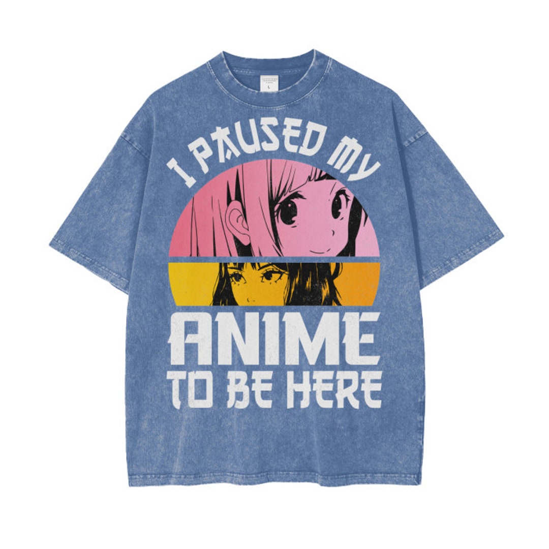 eu pausei meu anime para estar aqui design de camiseta de amante de anime  5285150 Vetor no Vecteezy