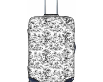 Funda de tela con estampado de árboles para maletas, fundas para equipaje