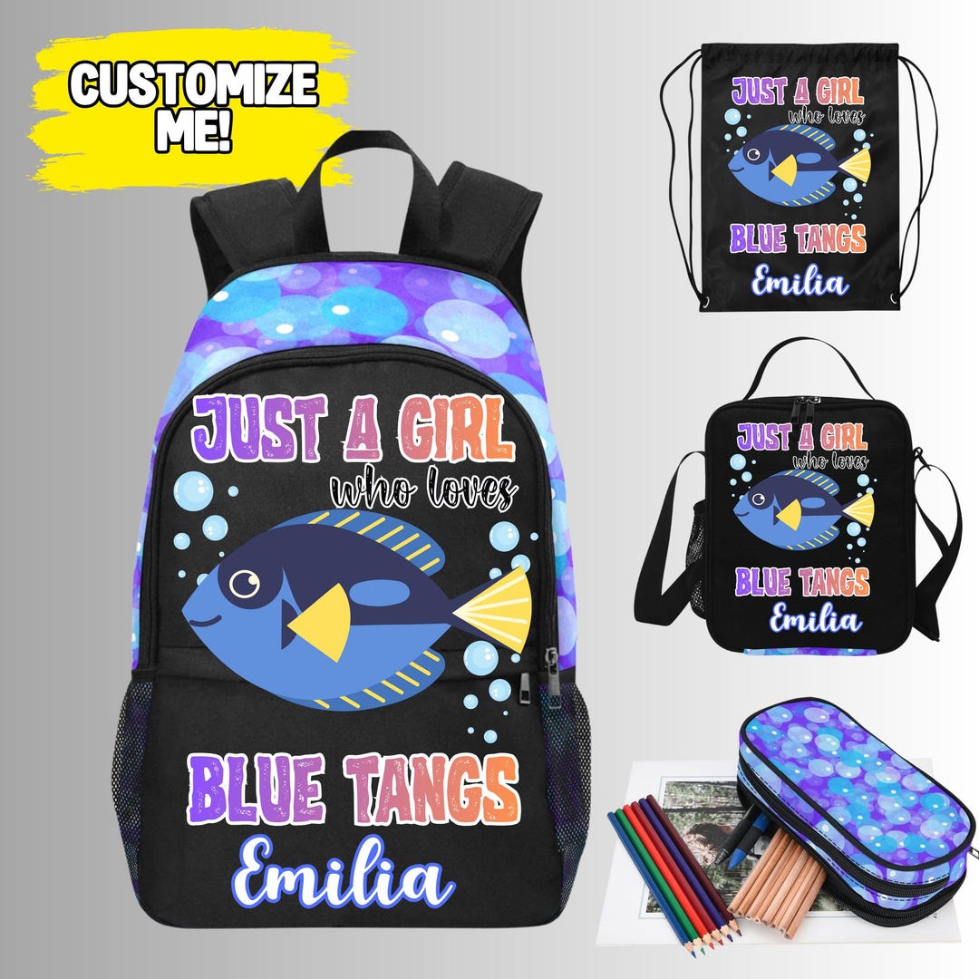 Custom Just A Girl Who Loves Tropical Fish Backpack for School - Etsy