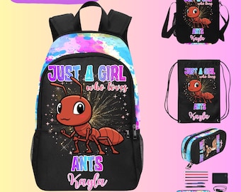 Just A Girl Who Loves Ants Backpack for Kids