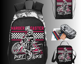 Mochilas personalizadas de motocross para la vuelta al cole