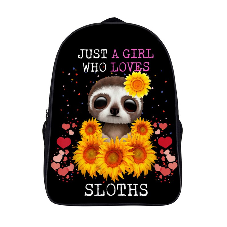 Usa Shop Online Sale Cute Sloth And Sunflowers Backpack For Women And Girls Girl Backpack With Sloth Pattern Laptop Bag School Bag Pack With Compartments Wholesale For Discount Agenciafleep Com Br