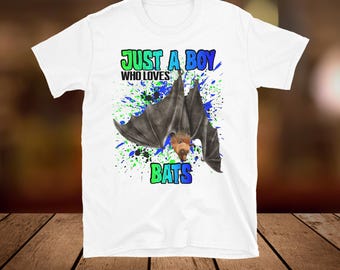 Just A Boy Who Loves  Bats Shirts And Sweatshirts