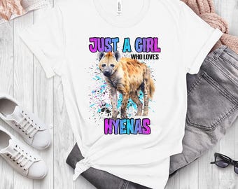 Just A Girl Who Loves  Hyenas Shirt And Sweatshirts