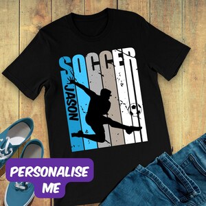 Teen Soccer Shirt for Boys - Retro Boys  TShirt for Soccer Players, Soccer Gifts for Kids Birthday Soccer Player Gifts for Birthday