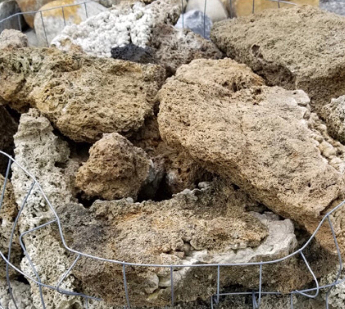 Natural French Tufa rock for terrariums, aquarium, rock gardens