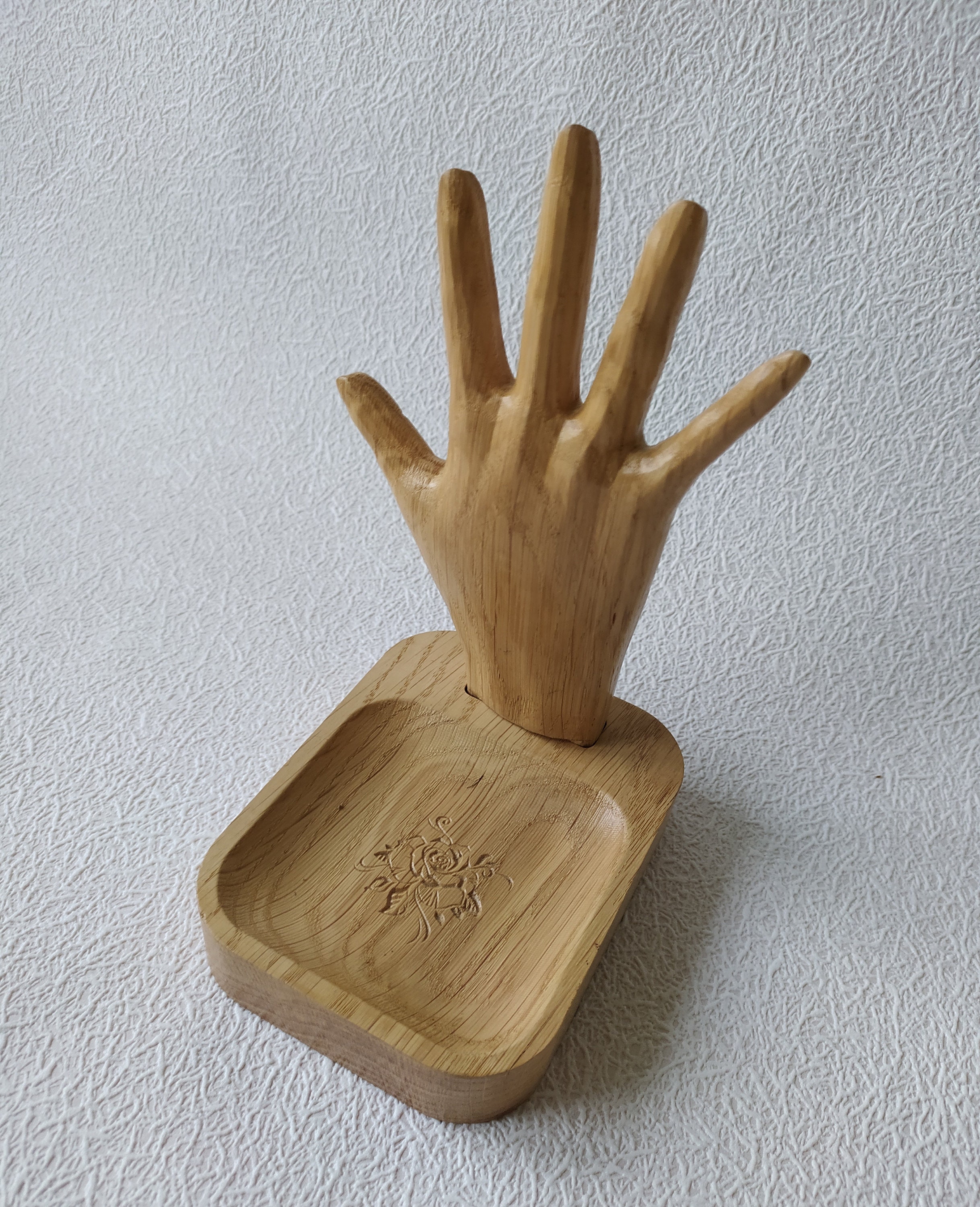 Small wooden ring holder custom ring dish ring security Etsy