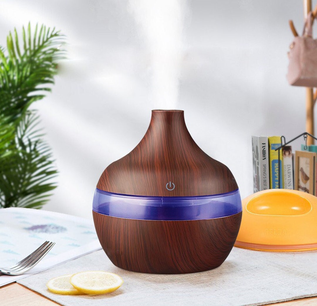 Wooden Onion Aromatherapy Air Humidifier Essential Oil Lamp - puretechniche