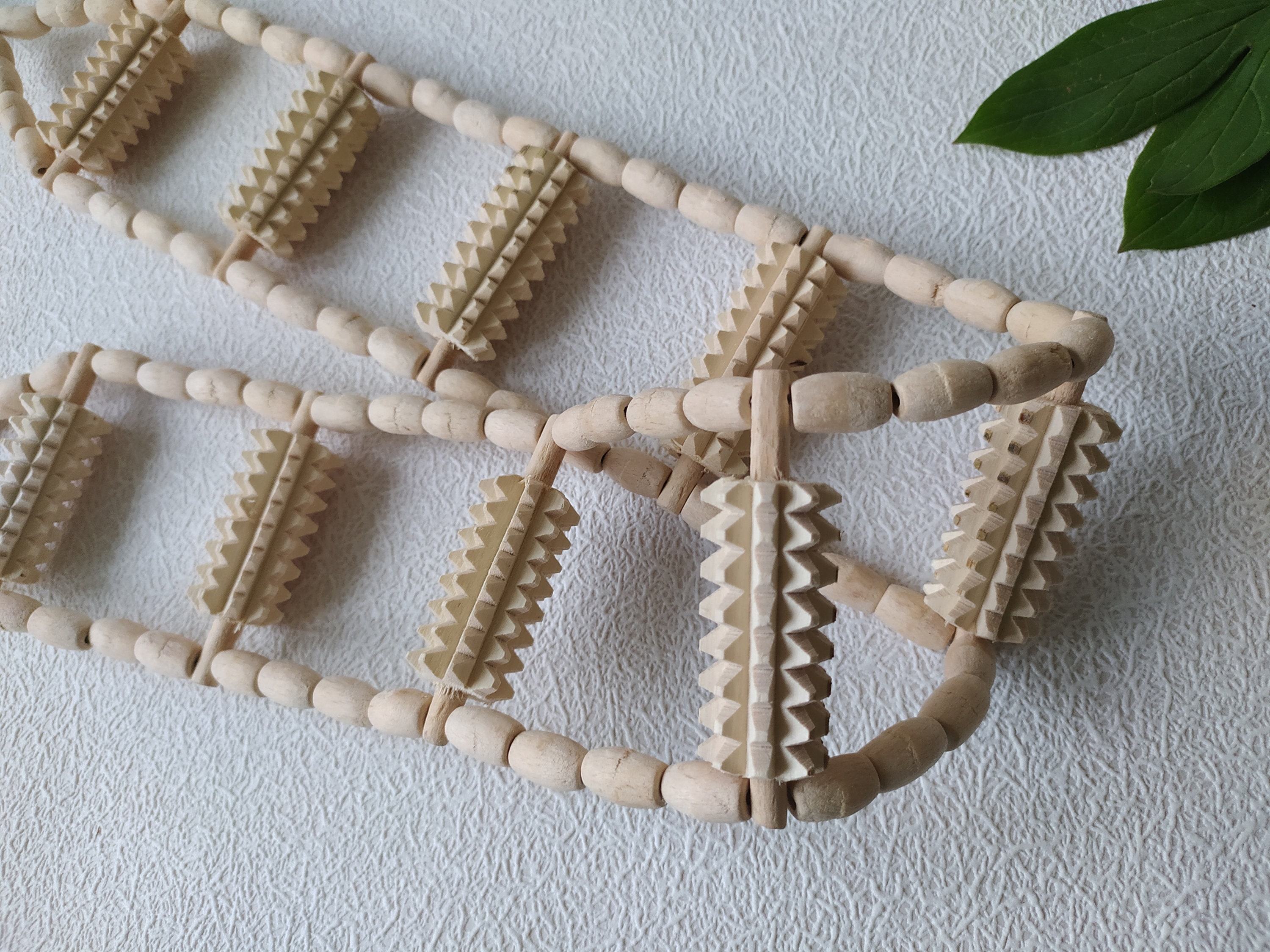 Wooden Back Massager Wood Therapy Tool Rope Massager Etsy